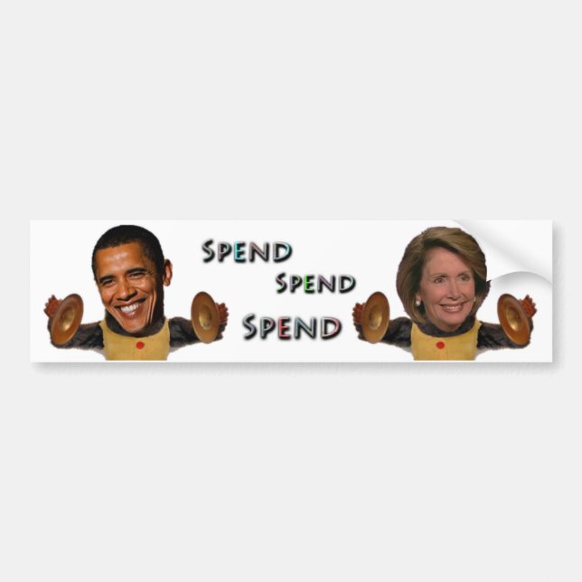 Spend Spend Spend Bumper Sticker (Front)