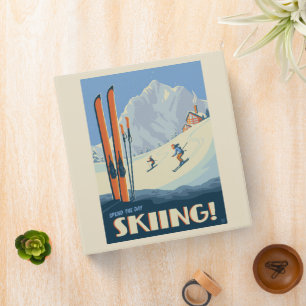 Spend the Day Skiing Vintage Binder