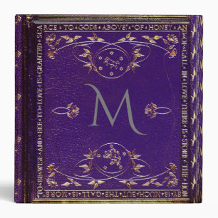 Spensar Gander Old World Monogram Binder