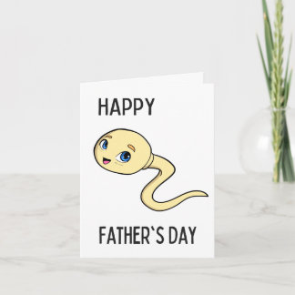 Sperm. Carte fête des pères par Brad Gosse