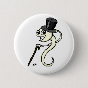 Sperm in a Top Hat Button
