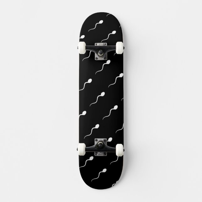 Sperm on wheels! skateboard (Front)