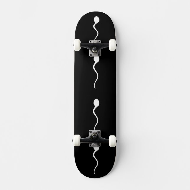 Sperm on wheels! skateboard (Front)