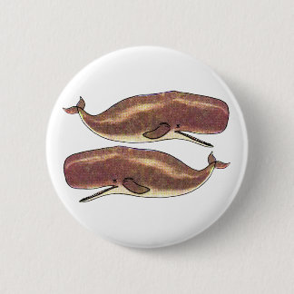 Sperm Whale 2 Inch Round Button