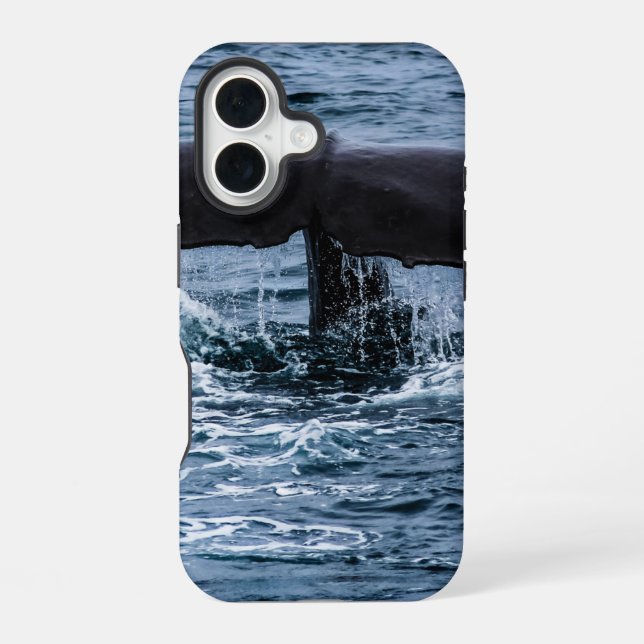 Sperm Whale iPhone 16 Case (Back)