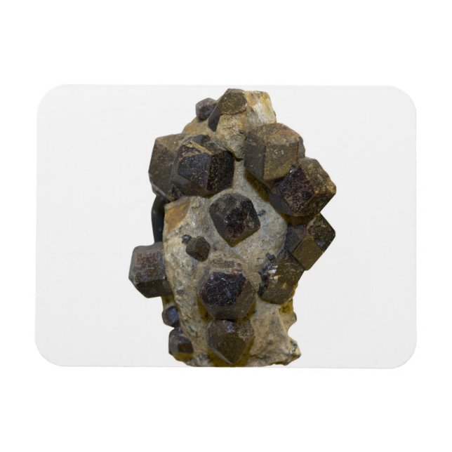 Spessartite in Matrix Magnet (Horizontal)