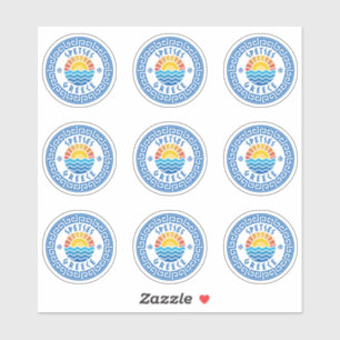 Spetses Island, Grèce Sticker à pack multiple