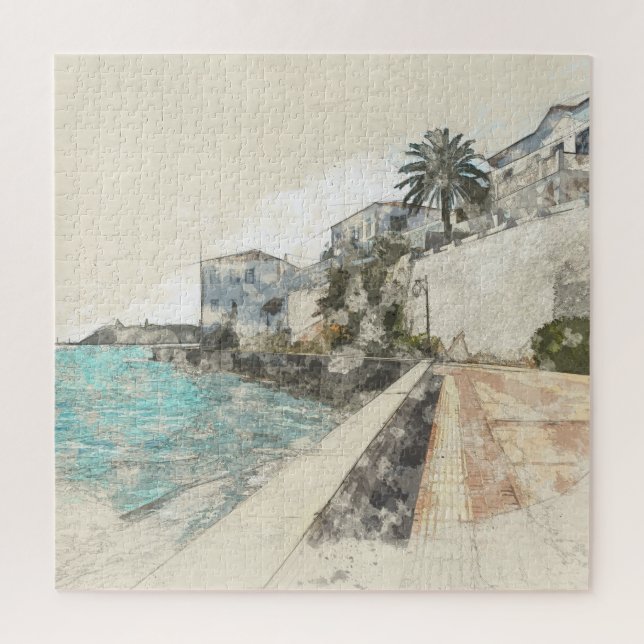 Spetses Island Greece Jigsaw Puzzle – Scenic Greek (Vertical)