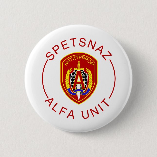 Spetsnaz Alpha 2 Inch Round Button (Front)