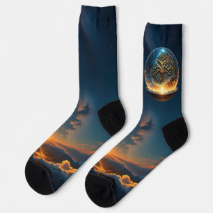 Sphere of Life – The Golden World Tree.  Socks