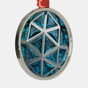 Sphere Topaz Gemstone Metal Ornament