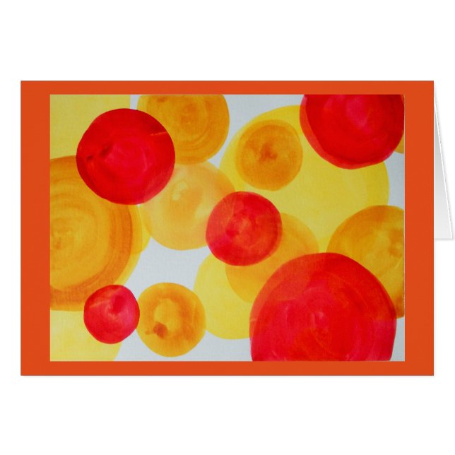Sphères abstraites d'aquarelle (Devant horizontal)