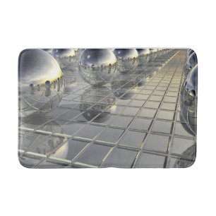 Spheres and Mirrors Bath Mat