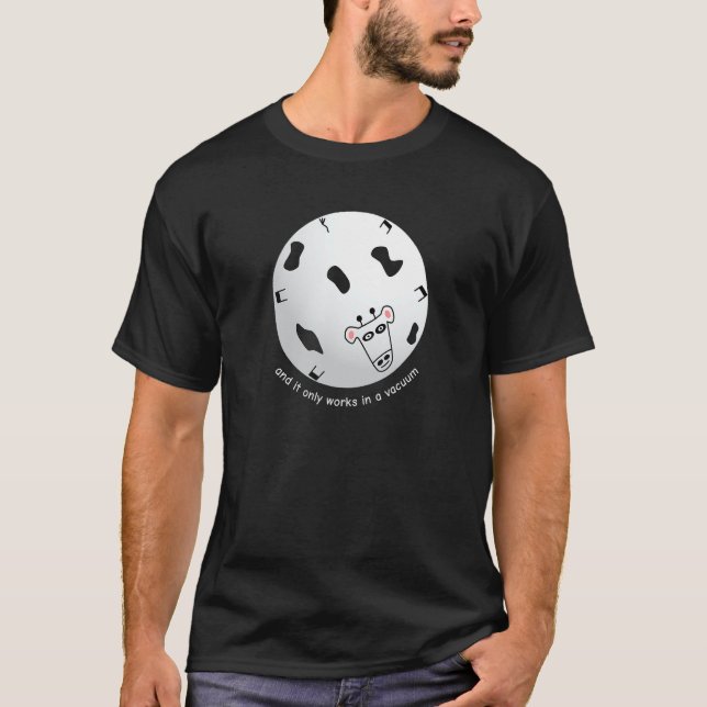 Spherical Cow Funny Physics T-Shirt (Front)
