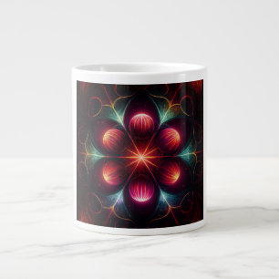 Spherical Spores In A Wild Fantasy Scene Large Coffee Mug