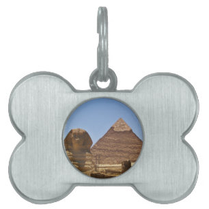 Sphinx And Pyramid Pet ID Tag