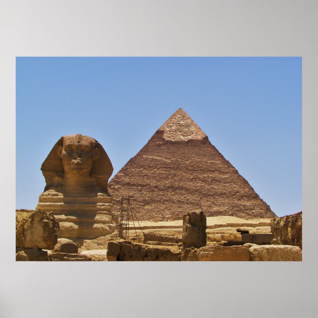 Sphinx And Pyramid Poster (Front)