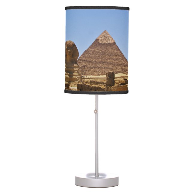 Sphinx And Pyramid Table Lamp (Front)