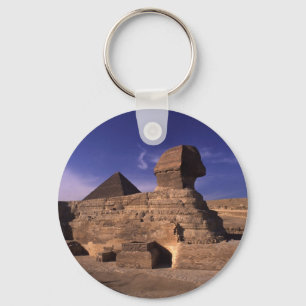 Sphinx and Pyramids at Giza Cairo Egypt Keychain
