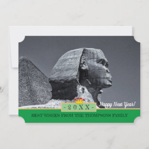 Sphinx, Cairo & Happy New Year! Card /Egypt