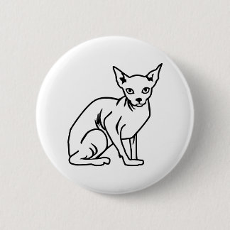 Sphinx cat 2 inch round button