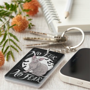 Sphinx Cat Beauty on Halloween Keychain