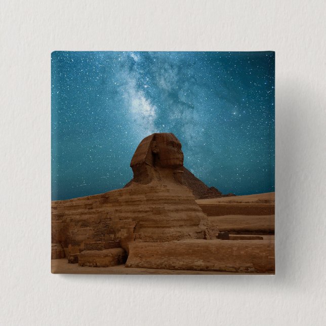 Sphinx: Egypt 2 Inch Square Button (Front)