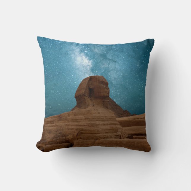 Sphinx: Egypt Throw Pillow (Front)