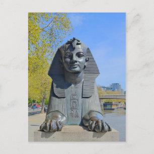 sphinx égyptien, Londres Royaume-Uni Carte postale