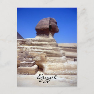 sphinx face postcard