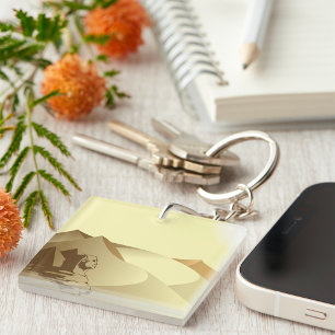 Sphinx In The Desert Keychain