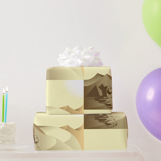 Sphinx In The Desert Wrapping Paper (Creator Uploaded)