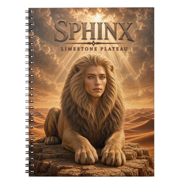 Sphinx Limestone Plateau Dark Cinema Notebook (Front)