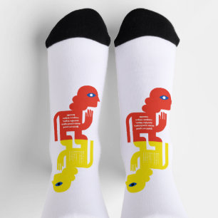 Sphinx Riddle Latin Figure Art Socks