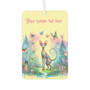 Sphynx and Butterflies Air Freshener