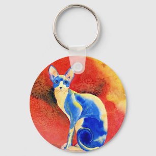 Sphynx Cat #1 Keychain