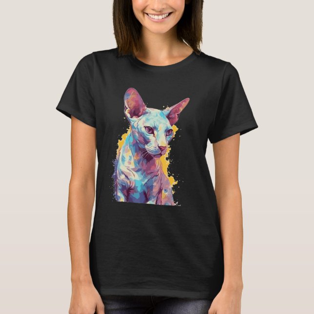 Sphynx Cat 1 T-Shirt (Front)