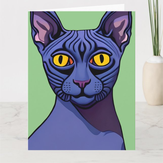 Sphynx Cat Card (Front)