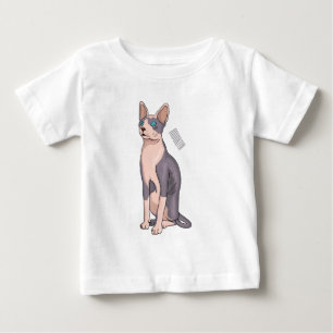 Sphynx cat cartoon illustration baby T-Shirt