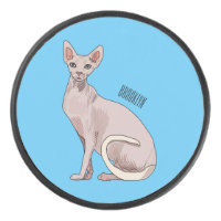 Sphynx cat cartoon illustration