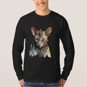 Sphynx Cat Cat Egyptian Cat Cat Watercolor T-Shirt