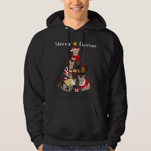 Sphynx Cat Christmas Tree Xmas Cat Lover Hoodie
