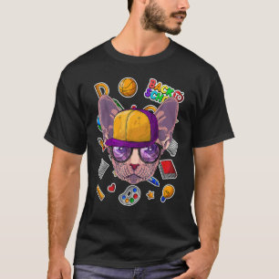 Sphynx Cat Cute Back To School Kindergarten T-Shirt