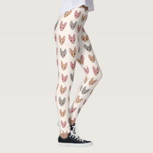 Sphynx Cat Cute Unique Pet Pattern Leggings
