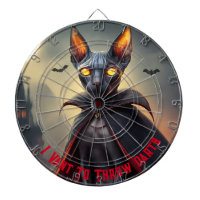 Sphynx Cat Dracula Funny Sayings DartBoard Game