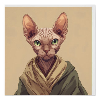 SPHYNX CAT Glossy Poster