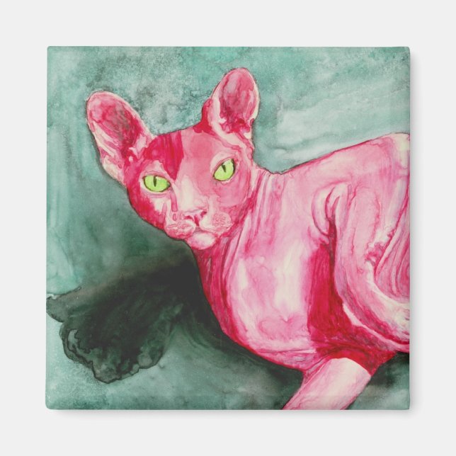 Sphynx Cat Magnet (Front)