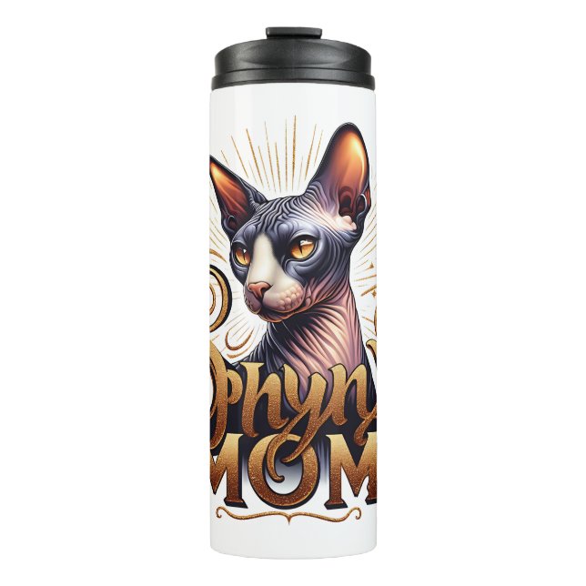 Sphynx Cat Mom Mother's Day Travel Mug Tumbler (Front)