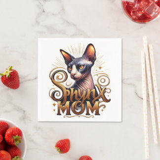 Sphynx Cat Mom Napkin