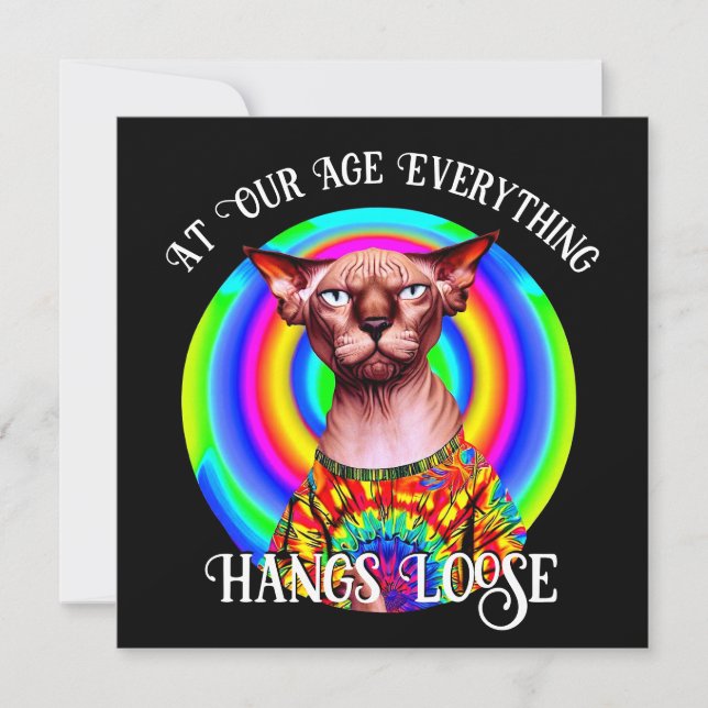  Sphynx Cat Over the Hill Birthday (Front)